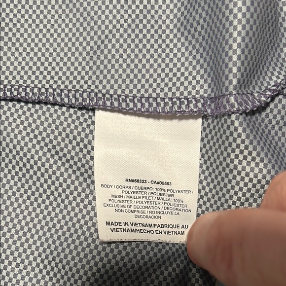 Nike Gray and Purple Ski Jacket with Hood - Picture 8 of 9